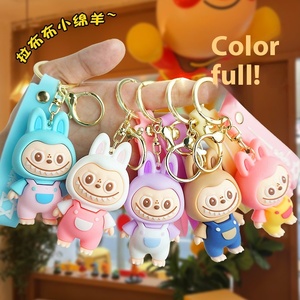 พวงกุญแจการ์ตูน labubu Little Sheep พวงกุญแจตุ๊กตาแกะพีวีซีน่ารักสำหรับกระเป๋านักเรียนหรือกุญแจรถของขวัญเล็กๆ - Product Image 2