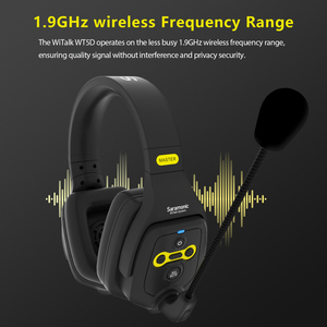Saramonic WiTalk-auriculares recargables para comunicación de películas en el hogar, intercomunicador Inalámbrico Full Duplex para 5 y 9 personas, 1312 pies - Product Image 6