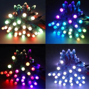 HOUDE LED Pixel WS2811 WS1903 DC5V 12V Digital IP68 Christmas Led Module Light String F8 12ミリメートルRGB LED Pixel Light - Product Image 4