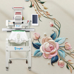 YH Large Format 1 Head 9 Needles Monogram Sewing <strong>Computer</strong> <strong>Software</strong> logo Cap Beads Flat T-shirt <strong>Functions</strong> Embroidery Machines - Product Image 2