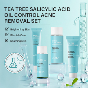 Private Label Tea Tree Salicylic Acid <strong>Skin</strong> <strong>Care</strong> Set Natural Cosmetic Oil Control Acne Removal Face <strong>Care</strong> Product <strong>4</strong>-Piece Set - Product Image 2