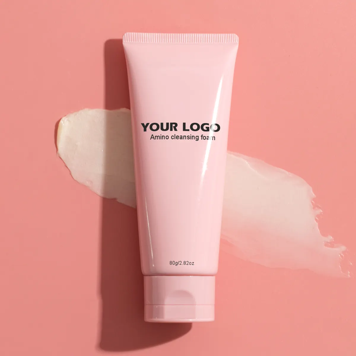 Özel Logo 80g hassas cilt makyaj için besleyici yüz temizleyici kaldırma yüz yıkama Amino asit yüz temizleyici