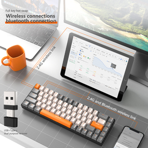 Teclado inalámbrico de modo dual, combos de ratón, ordenador portátil de escritorio para el hogar, los últimos teclados para juegos, Teclado para juegos Gamer - Product Image 3