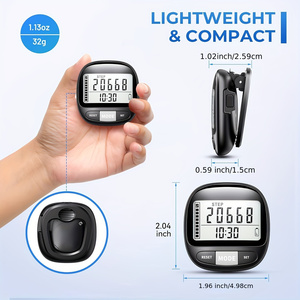 Xe đạp chu kỳ máy tính Xe Đạp Đồng hồ tốc độ 3D cảm biến bước truy cập Đi bộ Chạy 3D đơn giản Pedometer Bước truy cập - Product Image 5