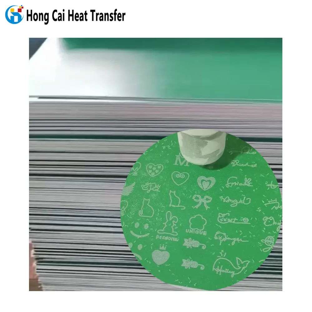 Hongcai PVC PP ABS foglio di plastica personalizzato strass trasferimento di calore design macchina taglio laser stampa produzione
