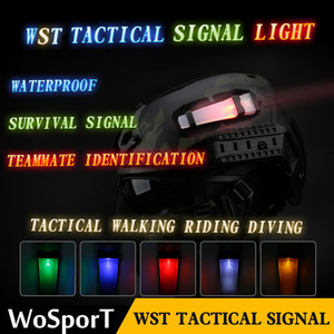 Wosport הישרדות אות אור הליכה בטיחות אות אור סיור קסדה אות אור עבור אביזרים קסדה