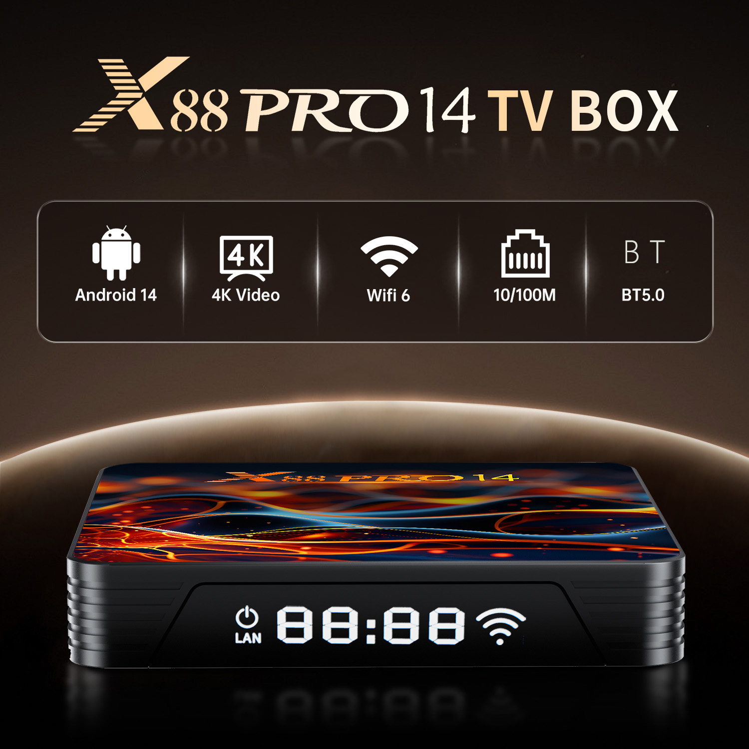 X88 PRO 14 android 14 boîte de télévision