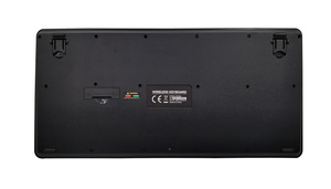 Teclado ergonómico de ordenador de tamaño completo, con reposamuñecas, soporte para teléfono y tableta, 2,4G, USB tipo C, teclado inalámbrico