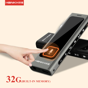 Hbnkh Mini registratore vocale professionale professionale con registrazione One-click con altoparlante