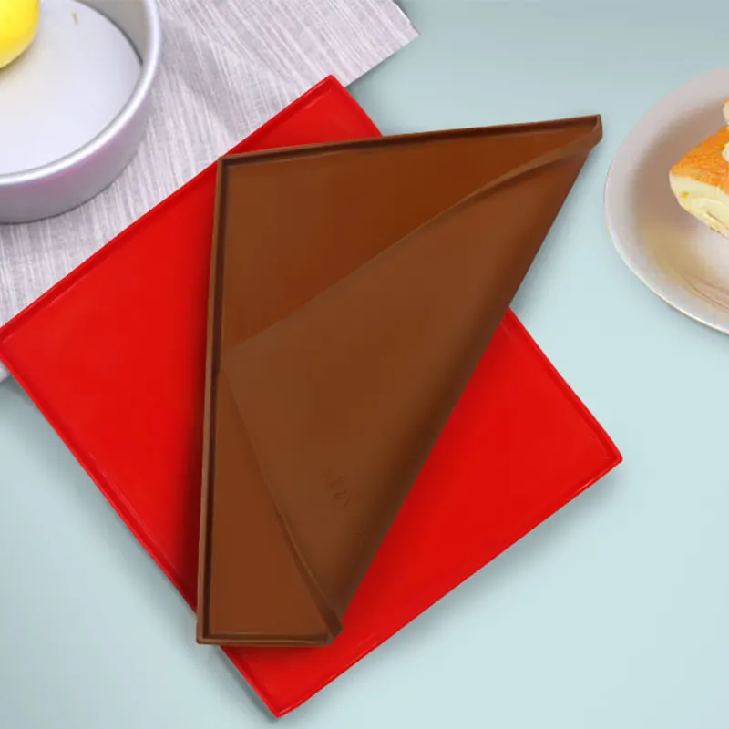 Diskon Besar Grosir Kualitas Tinggi Kue Roller Baking Mat Fleksibel Lembut Kue Roll Non-Stick Silikon Food Grade Swiss Roll