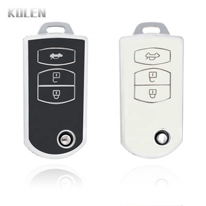 Yeni TPU araba anahtarı kılıfı için Mazda 3 5 6 serisi M6 RX8 MX5 2 3 düğmeler akıllı anahtarsız anahtar koruyucu Fob çanta aksesuarları - Product Image 1