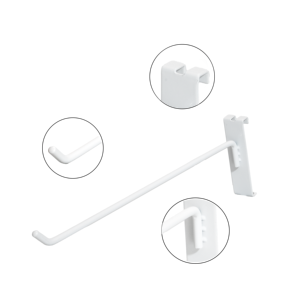 高品质网墙单线挂钩，带白色耐用双头网钩 - Product Image 1