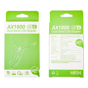USB3.0 WiFi 6适配器1800双频无线网卡802.11AX AX1800 2.4G 5GHz USB兼容Win7 10 11 LAN RTL8832AU - Product Image 5