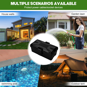 Allifemax IP54 vuông bên ngoài ổ cắm điện hộp chống bụi và không thấm nước PP nhựa hình vuông - Product Image 5