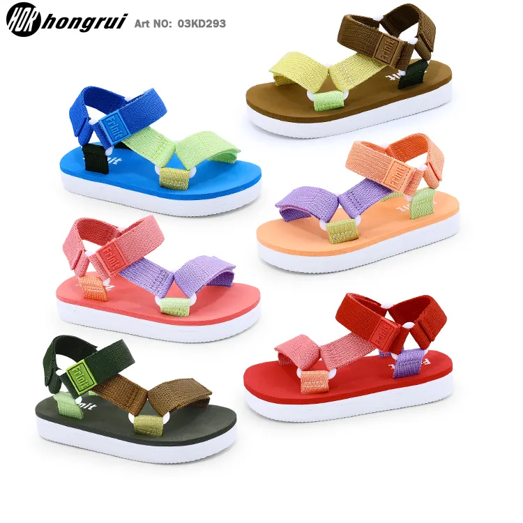 Sandálias de plataforma para bebês, sandálias do bebê do verão eva para crianças personalizadas