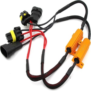 H11 H8 Dây Khai Thác <span class=keywords><strong>Kit</strong></span> 50W 6ohm <span class=keywords><strong>LED</strong></span> Tải Điện trở Sửa Chữa Hyper Nhấp Nháy Nhấp Nháy Canbus Cảnh Báo Lỗi Hủy Bỏ - Product Image 6