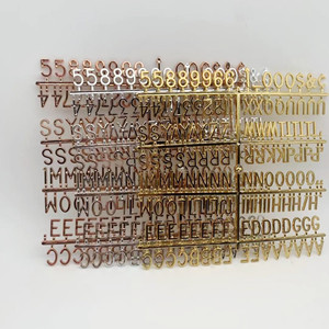 New Design Changeable Gold Silver Rose Gold Plastic Letters Numbers Symbols Letter Board Letters for Felt Message Board - Product Image 4