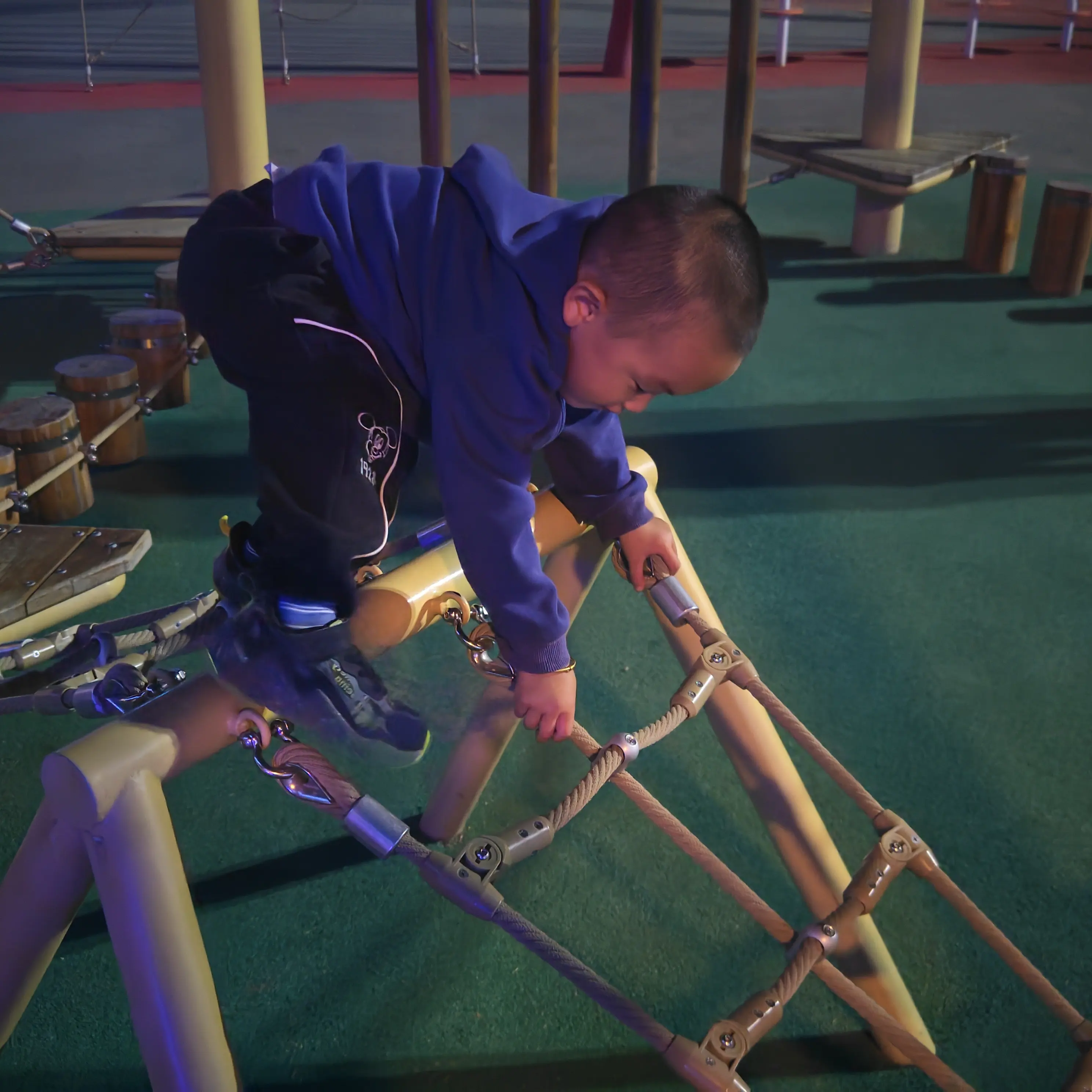 Jiayi treccia rinforzata corda composta per bambini che giocano attrezzatura da arrampicata