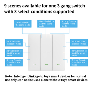 Multi-funzione pulsante Wireless per il sistema di casa intelligente Zigbee scena interruttore strumento di controllo per i dispositivi Tuya e le impostazioni di Scene - Product Image 6