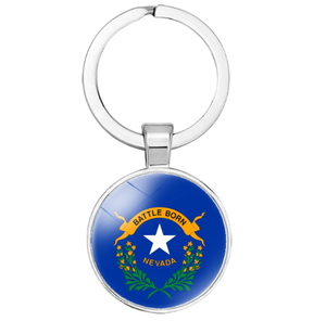 Yeni Hampshire bayrağı anahtar halka kolye amerika abd devletleri bayrak desen dijital fotoğraf anahtarlık fabrika doğrudan - Product Image 5