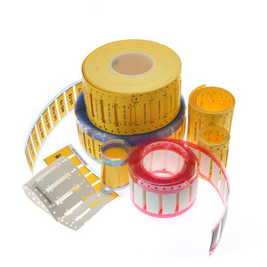 Custom Shrink <strong>PVC</strong> Sleeve Labels with Printing Heat Shrinkable Identity Marker <strong>Tube</strong> for Wiring Accessories Custom ID Tags - Product Image 1