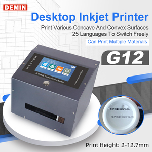 Factory Wholesale 12.7mm Desktop <strong>Production</strong> Date Surface Printing Bottle QR Code <strong>Batch</strong> Number Inkjet Printer <strong>Coding</strong> <strong>Machine</strong> - Product Image 2