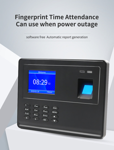 Biometric Time Attendance System With Software Free Support 25 Language Displayand 22 Language Keyboard Input - Product Image 2