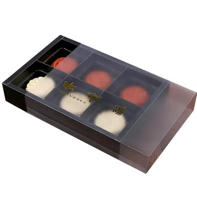 仕切り付きのカスタムメイドのデザート引き出しボックスをパッケージ化したエレガントなケーキスライスボックス