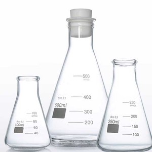 Dar boyun borosilikat cam 3.3 Erlenmeyer erlen zemin eklemi 29/32 100ml 250ml 500ml 1000ml 2000ml - Product Image 6
