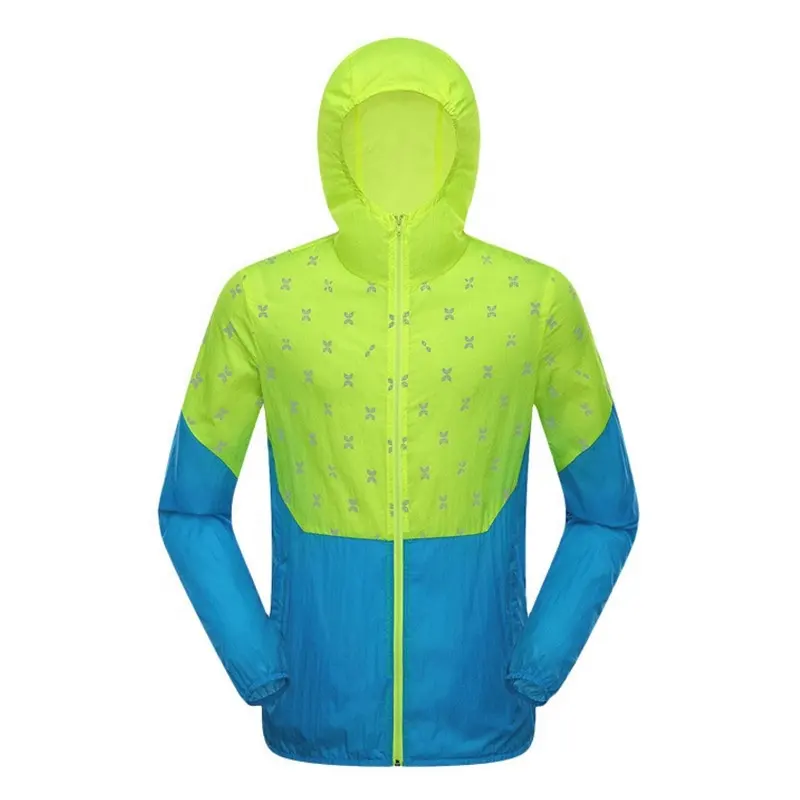 Giacche da corsa impermeabili protezione solare a prova di Uv giacca Unisex giacca da trekking sportiva
