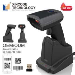 Xincode 2022New 2D Barcode Scanner <strong>Qr</strong> <strong>Code</strong> Scanner Wireless With Charging Base - Product Image 1