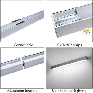 Ogjg ไฟติดเพดาน LED แบบไร้รอยต่อเชื่อมต่อกันไฟเส้นตรงทางอ้อมสำหรับการค้า - Product Image 2