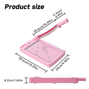 JIELISI Anpassbarer Hochleistungs-Papiers ch neider Pink Manueller Papiers ch neider Guillotine Desktop Craft Tools im Format A4 - Product Image 6