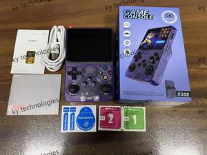 R36S R36s ของแท้เกมมือถือแบบย้อนยุคระบบ arkos สามารถใช้แฟลชระบบ Rocknix ขนาด3.5นิ้ว IPS screenpocket เครื่องเล่นวิดีโอขนาด128GB - Product Image 6