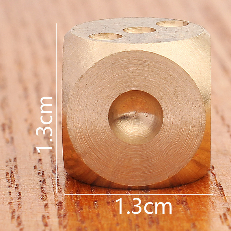 colorful 1.3-inch plain dice (single)