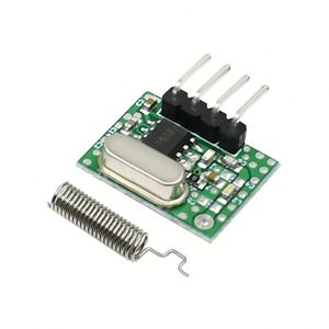 Módulo transmisor y receptor de RF superheterodino de 433 Mhz, controles remotos de 433 Mhz, módulo inalámbrico, Kits de bricolaje - Product Image 3