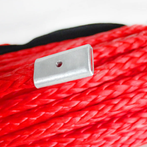 Cable de cuerda de cabrestante con funda, cuerda de remolque sintética gris, cuerda de mantenimiento de lavado de coches para ATV UTV todoterreno - Product Image 4