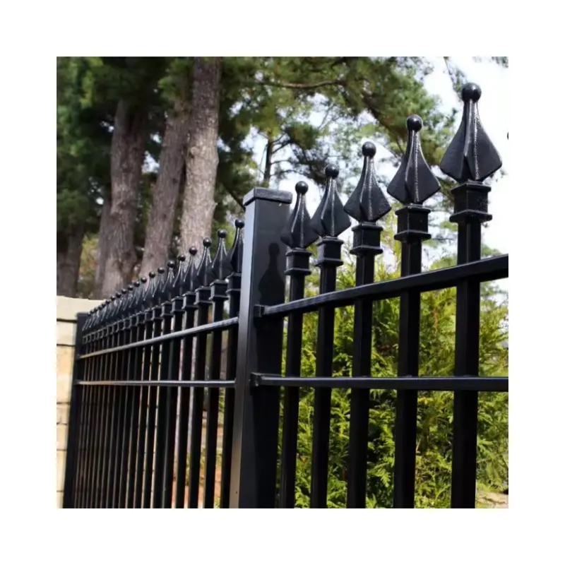 Vườn biên giới Hàng Rào Rào lại hàng rào/nướng thiết kế cho ranh giới tường wrought sắt hàng rào bảng điều khiển/thép hình ống sắt hàng rào
