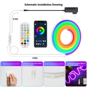 RGB LEDストリップライト防水IP65コントロール。テレビのバックライト、部屋、パーティー、キャンプの装飾に最適です。 - Product Image 6