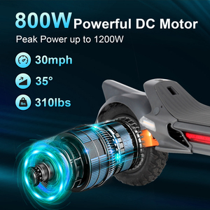ZU10 USA Warehouse 800 <strong>W</strong>, Max 50/40 Miles Long Range Dual Disk Brake System Adult Electric <strong>Scooter</strong> with APP Fingerprint Unlock - Product Image 2