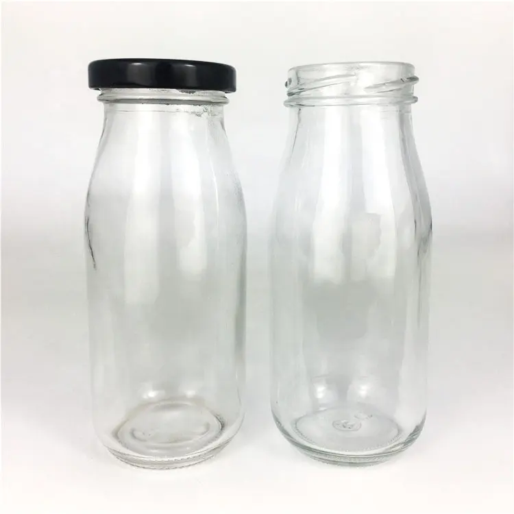 Hot Dijual 250 Ml Round Glass Botol Susu 48 Mm Tutup