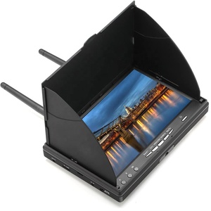 FPV LCD5802S 7 "7 inç çeşitlilik alıcı monitör LCD ekran 800*480 5.8G 40CH inşa DVR ile pil Video Multicopter için - Product Image 1