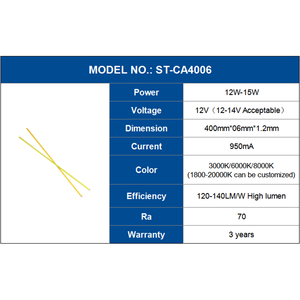 Hot Sell COB <strong>LED</strong> Linear Light 12V <strong>10W</strong> 12W DIY COB <strong>LED</strong> Module with High Lumen and Flip Technology for Cars Vehicle Light - Product Image 3