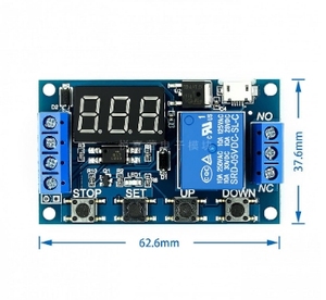 One way relay module <strong>delay</strong> power-off disconnection trigger <strong>delay</strong> cycle timing circuit switch with USB - Product Image 2