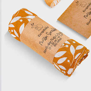 Kangobaby Baby Muslin Swaddle Blankets 100% Cotton Customizable Pattern and <strong>Size</strong> - Product Image 2