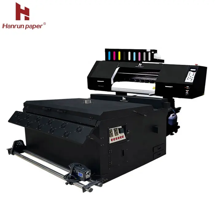 Hanrun 2022 120cm impressora dtf 4 head i3200, para camiseta de impressão máquina