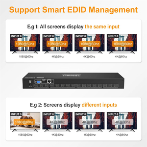 TESmart 8x8 HDMIマトリックス4K3 0Hz/ 4K60HzサポートRS232/LAN制御ビデオスイッチ - Product Image 2