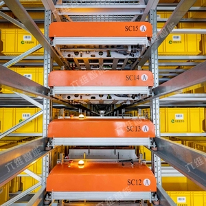 Solución de almacén automatizada Sistema de almacenamiento automático ASRS Sistema robótico de lanzadera de radio utilizado para clasificar