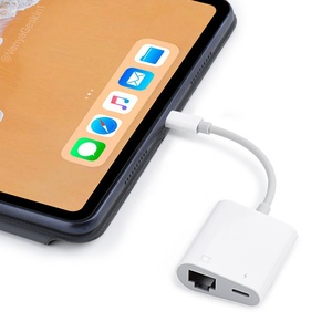 适用于iPhone即插即用2合1 RJ45以太网局域网适配器，带充电端口，适用于电话10/100Mbps - Product Image 3