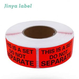 סט של 500pcs 2x1 תוויות לא נפרדות עבור קולקציות מסחר מתנה ומכולת מבצעים
